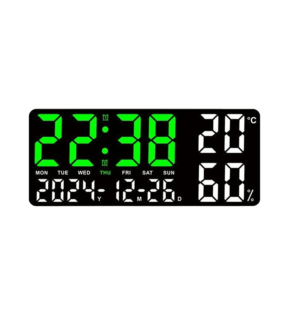 MegaView স্মার্ট LED ক্যালেন্ডার ঘড়ি