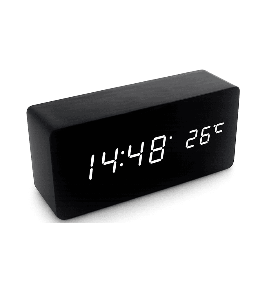 NoirWood স্মার্ট LED অ্যালার্ম ঘড়ি